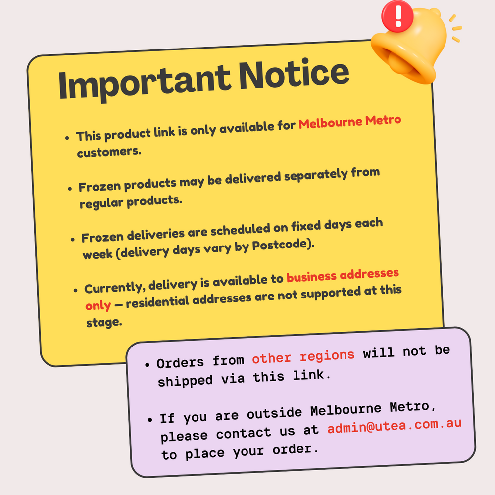 Frozen TAPIOCA PEARLS (阿达子)(500g) - Mel Metro only