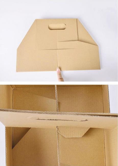 Disposable Kraft Drink Carrier Kraft Paper Cup Tray Cup Holder