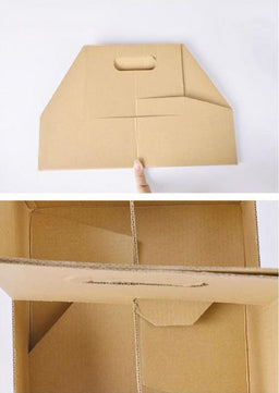 Disposable Kraft Drink Carrier Kraft Paper Cup Tray Cup Holder