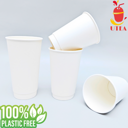 90mm (16oz/22oz) Double Wall Paper Cup (Plastic Free)