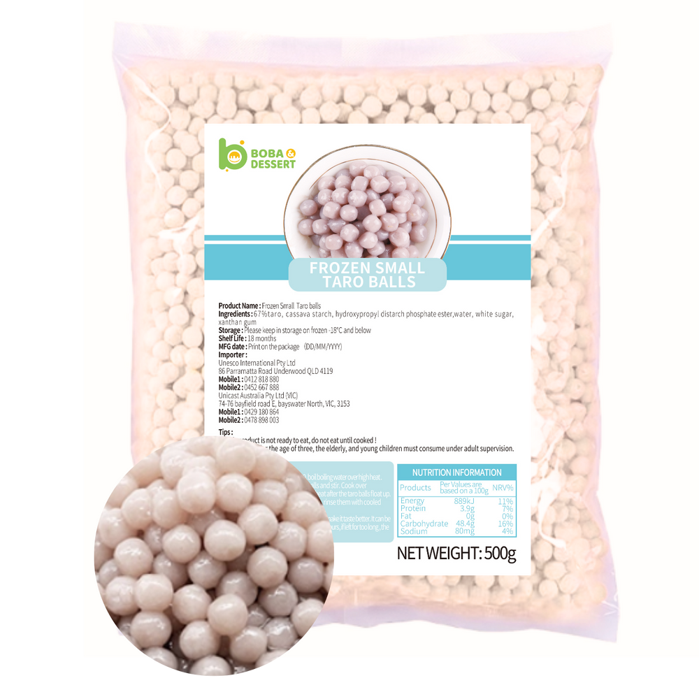 Frozen SMALL Taro Balls (500g) -  Mel Metro only