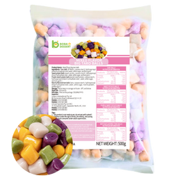 Frozen MIXED(4) Flavor BIG Taro Balls (500g) - Mel Metro only