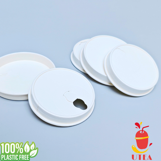 90mm Double Wall Paper Cup Lids (Plastic Free)