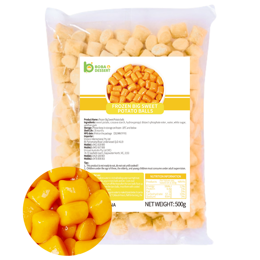 Frozen BIG Sweet Potato Balls (500g)- Mel Metro only