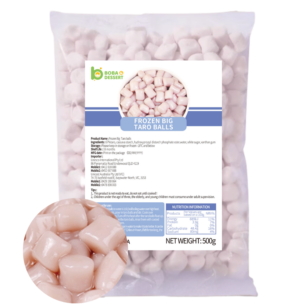 Frozen BIG Taro Balls (500g) - NSW&QLD Metro only