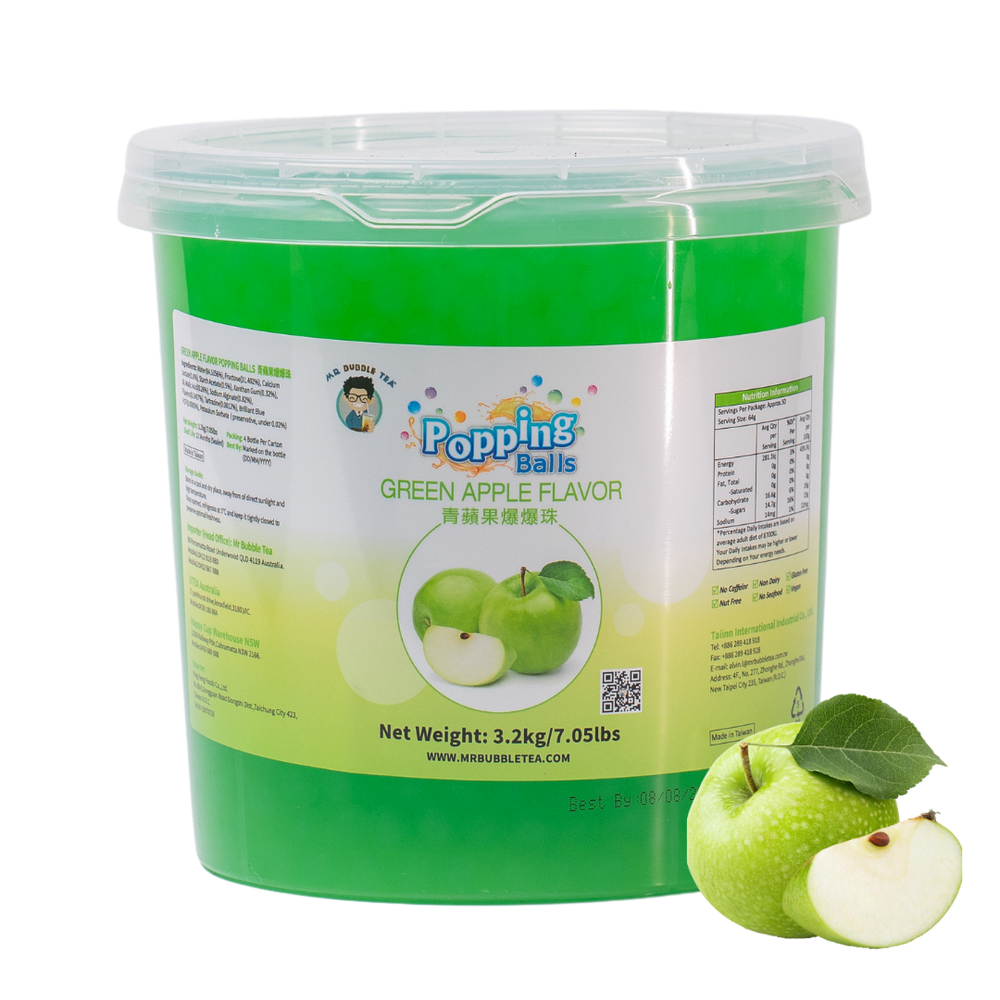 Green Apple Flavor Popping Balls(3.2kg)