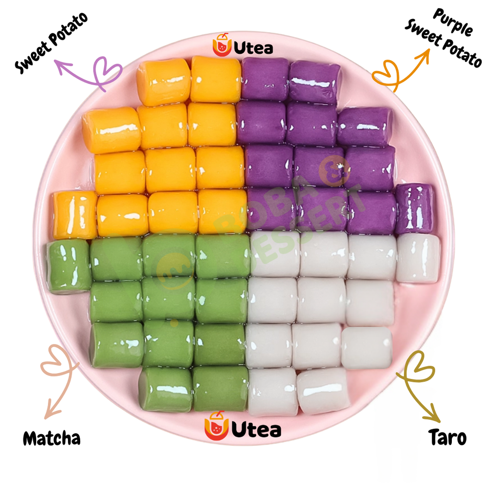 Frozen MIXED(4) Flavor BIG Taro Balls (500g) - Mel Metro only