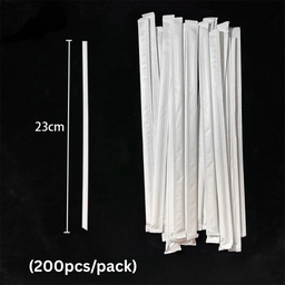 PLA-23CM PLA Disposable Three Hole Sharp End Straw