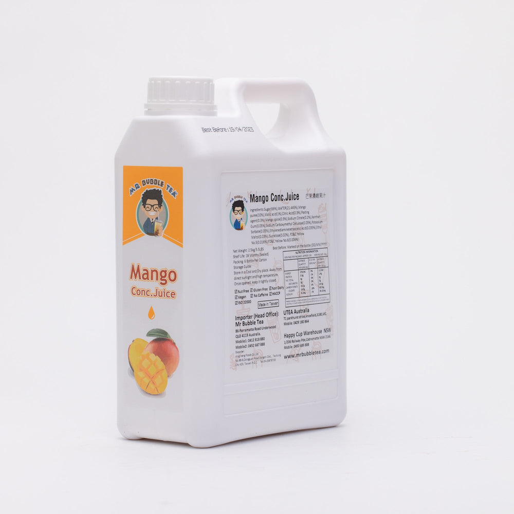 TC Mango Flavor Concentrated Syrup with pulp (2.5kg or 2.1L)