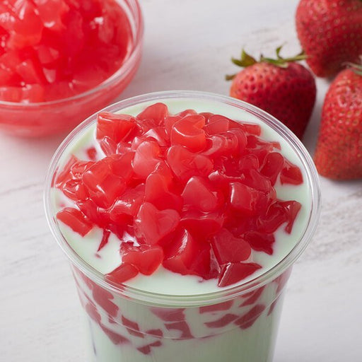 HEART SHAPE Coconut Jelly-Strawberry Flavor  (4kg)