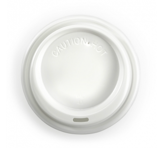 90MM PS WHITE LARGE LID