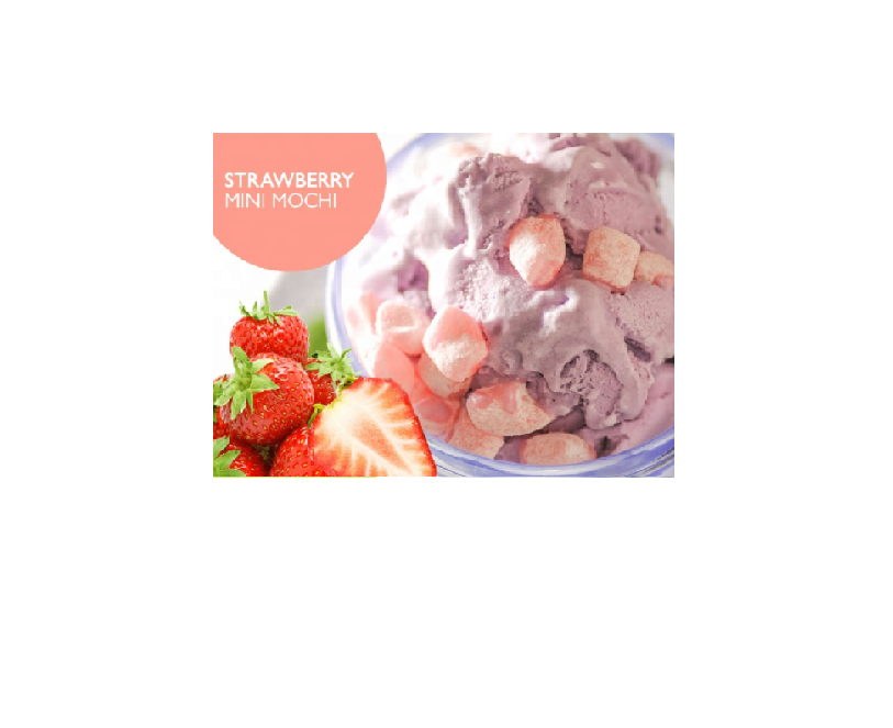 Mini Mochi Strawberry Flavor